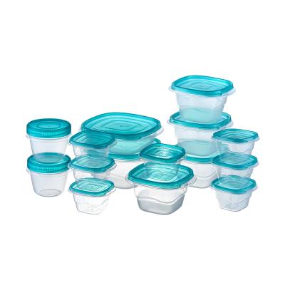 China Sustainable 30 Pieces Set Stackable Storage Box PP Take Alongs Food Storage Container for sale