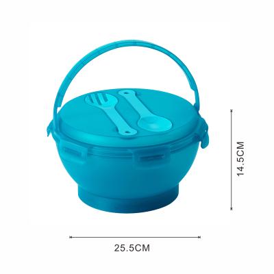 China Freshness Preserving Lunch Big To Go Built-In Reusable Salad Bowl Fork And Knife Salad Container For Lunch for sale