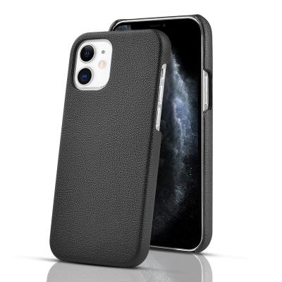 China Anti-fall pebble leather for iphone 12 pro hard, iphone 12 case iphone 12 case phone case shield with microfiber for sale