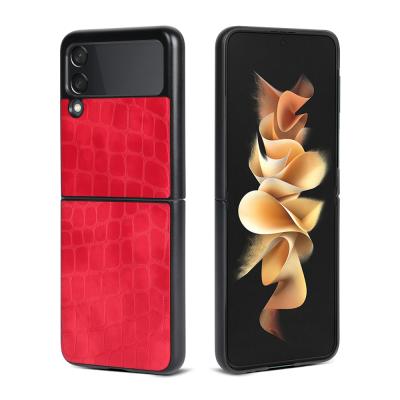 China 100% Luxury Eco-friendly Phone Case For Samsung Galaxy z Fold 3 Case Leather Cell Phone Protector Case For z fold 3 for sale