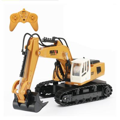 China RC Hobby Huina 1:18 Nine-Channel Alloy Wireless Remote Control Electric Excavator for sale