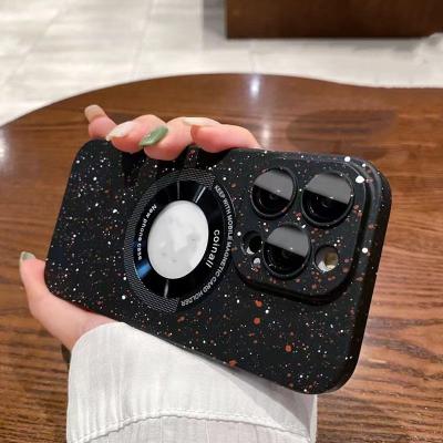 China Shockproof For iPhone 14 Pro Max Fashion Glitter Luxury Magsafe Magnetic Phone Case For iPhone 14 13 12 Pro Max Lens Protective Cover for sale