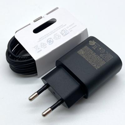 China Fast Charging Speed ​​For Samsung Original 25W Charger For Samsung Galaxy S22 S23 Ultra S21 S20 Note 10 Note 20 USB Fast Charging Cable Type C for sale