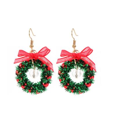 China Vershal A3-4 Christmas Hot Sale Christmas Fashion Santa Claus Elk Snowman Drop Earrings For Women Jewelry for sale