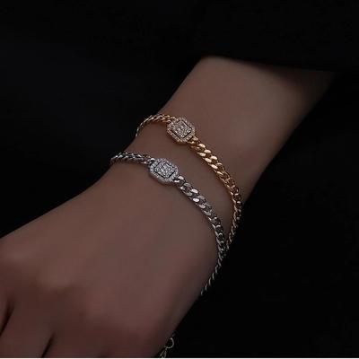 China Vershal D-47 INS CLASSIC Hot Sale 18K Gold Plated Bangle Vintage Zircon Bracelet For Women Fashion Jewelry for sale