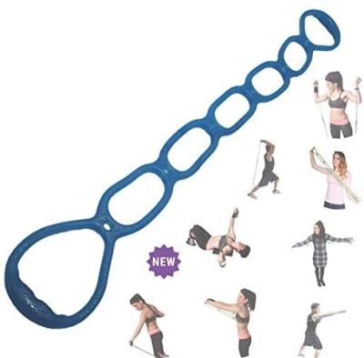 China Eco-friendly Indoor 7 Ring Gym Equipment Workout Fitness Yoga Resistance Bands Stretch Resistance Exercise Band for sale