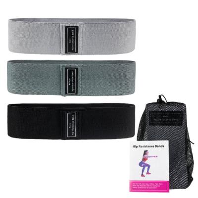 China 2022 Color Popular Eco-Friendly Elastic Loop Stretch Fitness Hip Exercise Bands Fabric Resistance Bands for sale