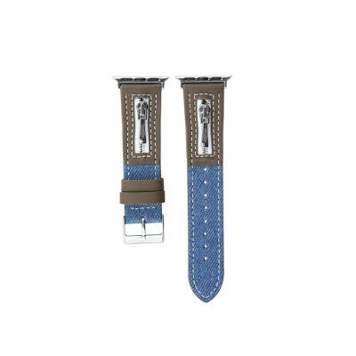 China Vintage Nato Belt blue Fabric Watch Strap 18mm 20mm 22mm 24mm Waterproof Canvas Watch Bands 05 for sale