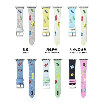 China Leather Fashion Canvas Watch Strap Touch Fastener Adjustable Bands Canvas Plaid Strap Bands Sports Type for sale