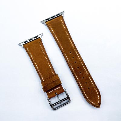 China Leather strap  Folding buckle leather strap  Magnetic buckle leather strap  Chinese factory watch strap for sale