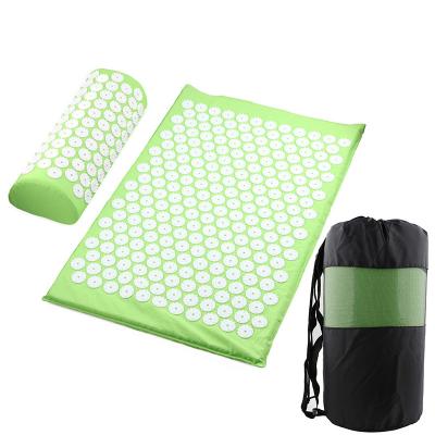 China 2020 New Design Eco-friendly Acupressure Yoga Massage Mat Cushion Yoga Mat Waterproof Washable Durable Anti-Slip Mat Exercise Fitness Sport Pillow for sale