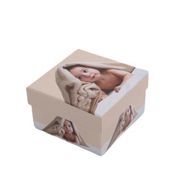 China Handmade Custom Square Shape Baby Decorations Paper Boxes for sale