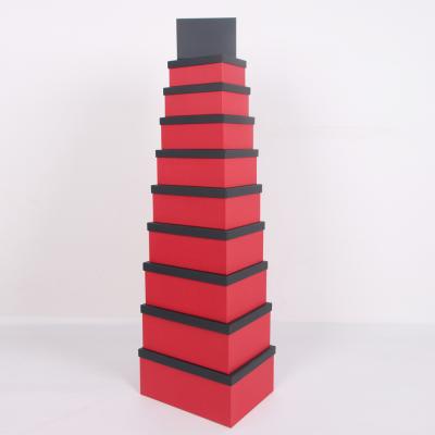 China Rectangle 605 Recyclable Nesting Hot Selling Special Hard Paper Gift Box for sale