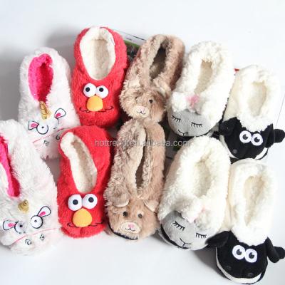 China Women Kids Anti-skid Ladies Home Theme Ballerinas Slipper Shoes Animal Animal Socks with 3D Characters and Comfortable Lining for sale