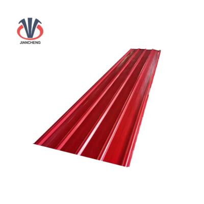 China 28 Gauge Container Plate Red Color High Quality Corrugated Galvanized Steel Sheet For Roofing Sheet for sale