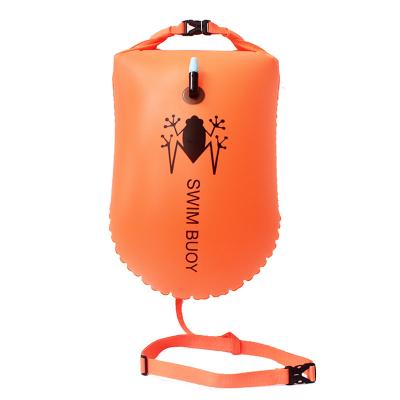 China Waterproof Swim Buoy Swim Bag For Inflatable PVC Floating Dry Backpack for sale