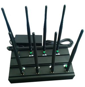 China UHF VHF jammer | 8 Bands GSM/3G USA 4G-LTE WIFI GPS-L1 VHF UHF Jammer for sale