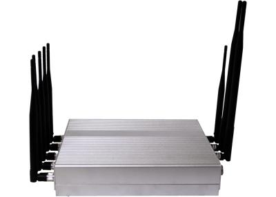 China Signal jammer | 12W Desktop 8 Antenna 3G Cellphone GPS Bluetooth VHF UHF Signal Jammer for sale