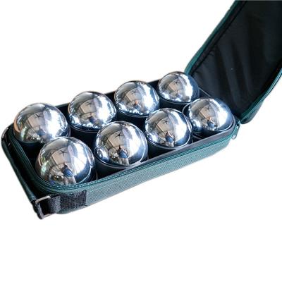 China Pine wood stainless steel bocce ball set steel petanque custom bocce ball set on sale for sale