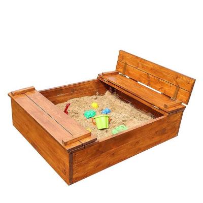 China BBQ Sand Pad Bottom Wood Liner Customized Outdoor Sandbox for sale