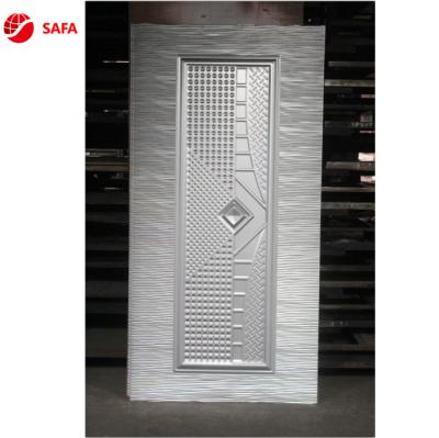 China Waterproof Garage 6 Panel Door Skins Cold Rolled Door Metal Sheet Iron Door Skin Steel Sheet Emboss for sale