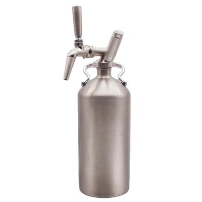 China Food grade stainless steel and palstic 3.6L/128OZ cold brew coffee ring keg nitro kit for sale