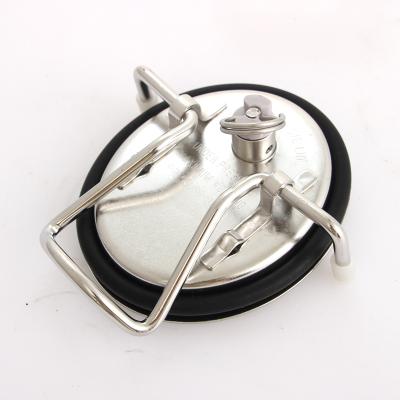 China Viable Lid Of 304 Cornelius Keg Lid New Replacement Stainless Steel Beer Kegs With Release Valve Soda Keg Corny Lid for sale