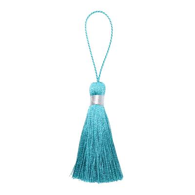 China Ice Silver Vertical Easy Silk Tassel Anti-Wrinkle String Tie Stain Factory Supply Multicolor Tassels Optional5cmDacron for sale