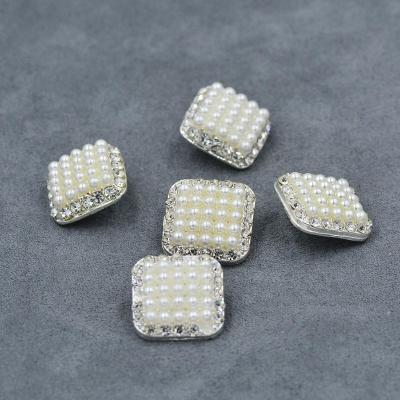 China Other 24L 15MM Square Shirt Ditch Coat Sweater Cufflinks Pearl Button for sale