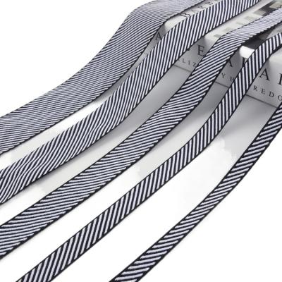 China High Tenacity Twill Tape Webbing Zebra Pattern Polyester Tape Black And White Non-elastic Garment Ribbon for sale