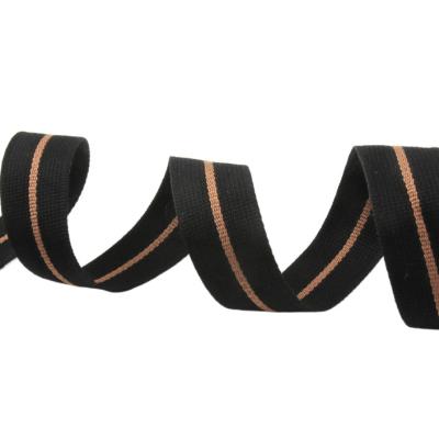 China Intercolor Texture Viable Stripe Braid High-Grade Cotton Tape Clothing Shoes Luggage Ribbon Lanyard Strap Pet Hand Holding Rope for sale