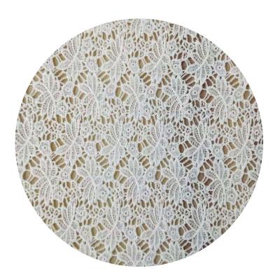 China Water Soluble Lace 3D Leaves Whey Embroidery Full Silk High Quality Lace Fabric for sale