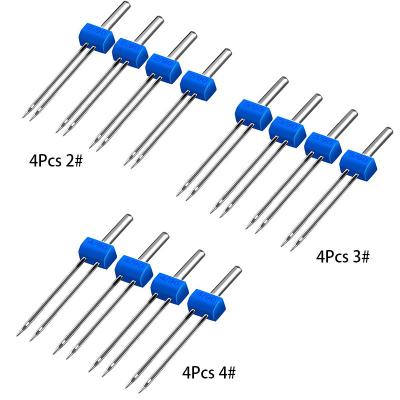 China Steel Sewing Machine 2mm3mm4mm Embroidered Crochet Sewing Machine Needles Double Headed Sewing Machine Needle for sale