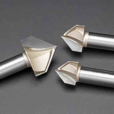 China Tungsten Carbide High Quality  45 Degree Lock Miter Router Bit 1/2 Shank Woodworking Milling Cutter Tool For Wood for sale