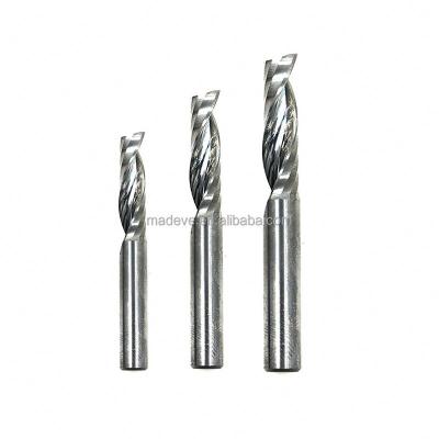 China Carbide Tideway Customized solid carbide 1 filos up & down cut compression Helicoidal Fresa For MDF Aluminum Wood Product for sale