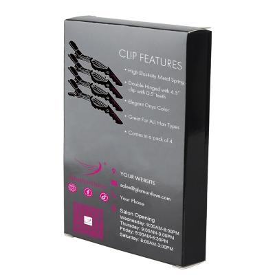 China For Hair Styling Hair Sectioning Salon Customized Barber Clip Matte Black Color Alligator Hair Clips Sectioning Hair Clips For Women for sale