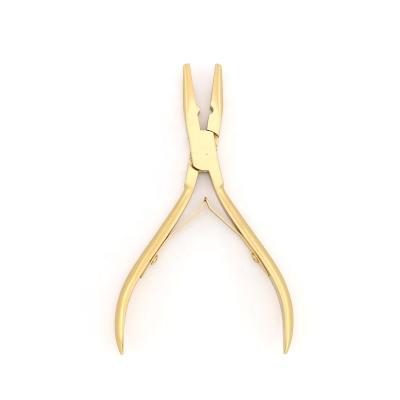 China Save Time During Micro Link Removal Gold Logo Hair Extension Bend Rings GlamorDove Professional Custom Application Weft Pliers Bead Closer Pliers for sale