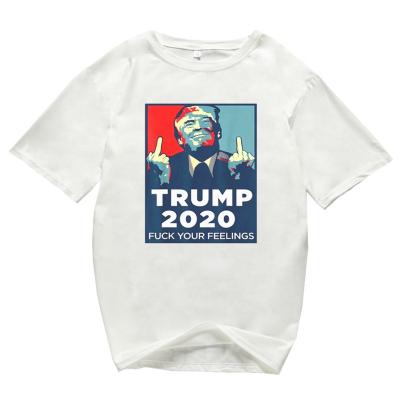 China Custom Wholesale Anti-shrink American Flag Printing Shirt Trump Election Cheap 2020 T-shirt for sale