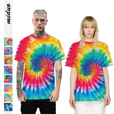 China Wholesale Custom Anti Shrink Tie-Dye Design Loose Oversized Fashion Tie-Dye T-Shirt for sale