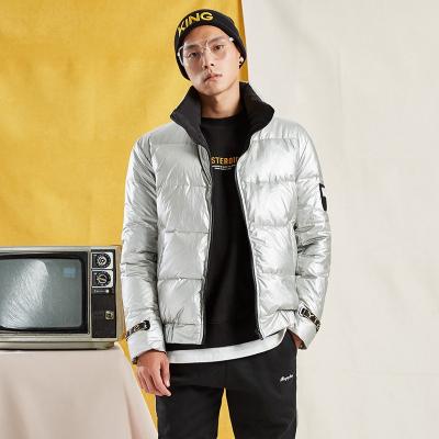 China Winter Duck Down Coat Shorts 2020 white plus size new thickened plus size loose men's down jacket for sale