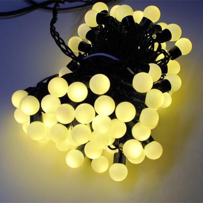 China Indoor Pretty Indoor Hanging String Bulb Festoon Light Chain with Balls for sale