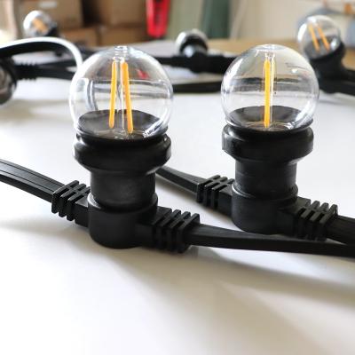 China Modern 240V hotsale to Australia B22 lamp string cable strong rubber festoon belt with E27 sockets for sale