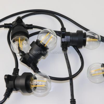 China Indoor ES fitting E26 E27 socket led garland string light waterproof outdoor festoon Lights for sale