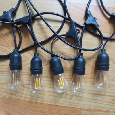 China Indoor Hotsale long dropped E26 E27 string light courtyard patio lighting for sale