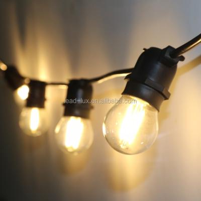 China Indoor Cafe string light, commercial grade E26 bulb festoon light for sale