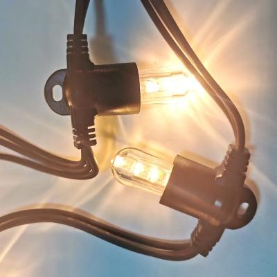 China Beautiful Outdoor decoration lighting easy install light weight festoon E14 Bulb string light for sale