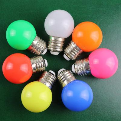 China Hotel Plastic Globe G45 LED Bulb CE RoHS Approved DC24V Power Saving 1W 2W 3W Party Festoon Light Bulb for sale