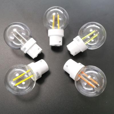 China Modern Party Wedding Decoration Polycarbonate BC Vintage LED Bulb G45 2W for sale