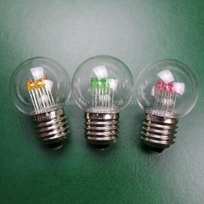 China Theme Park Christmas Bulb Colorful Globe E27 LED 1W with PC Cover for sale