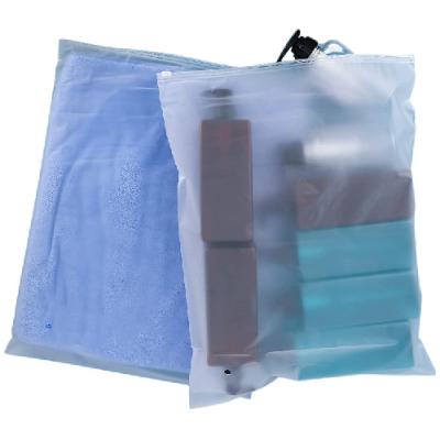 China Recyclable wholesale sturdy clothes packaging transparent frosted plastic transport organization pe zip lock bag for sale